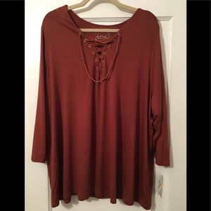 Brand New INC 3/4 Sleeve Blouse